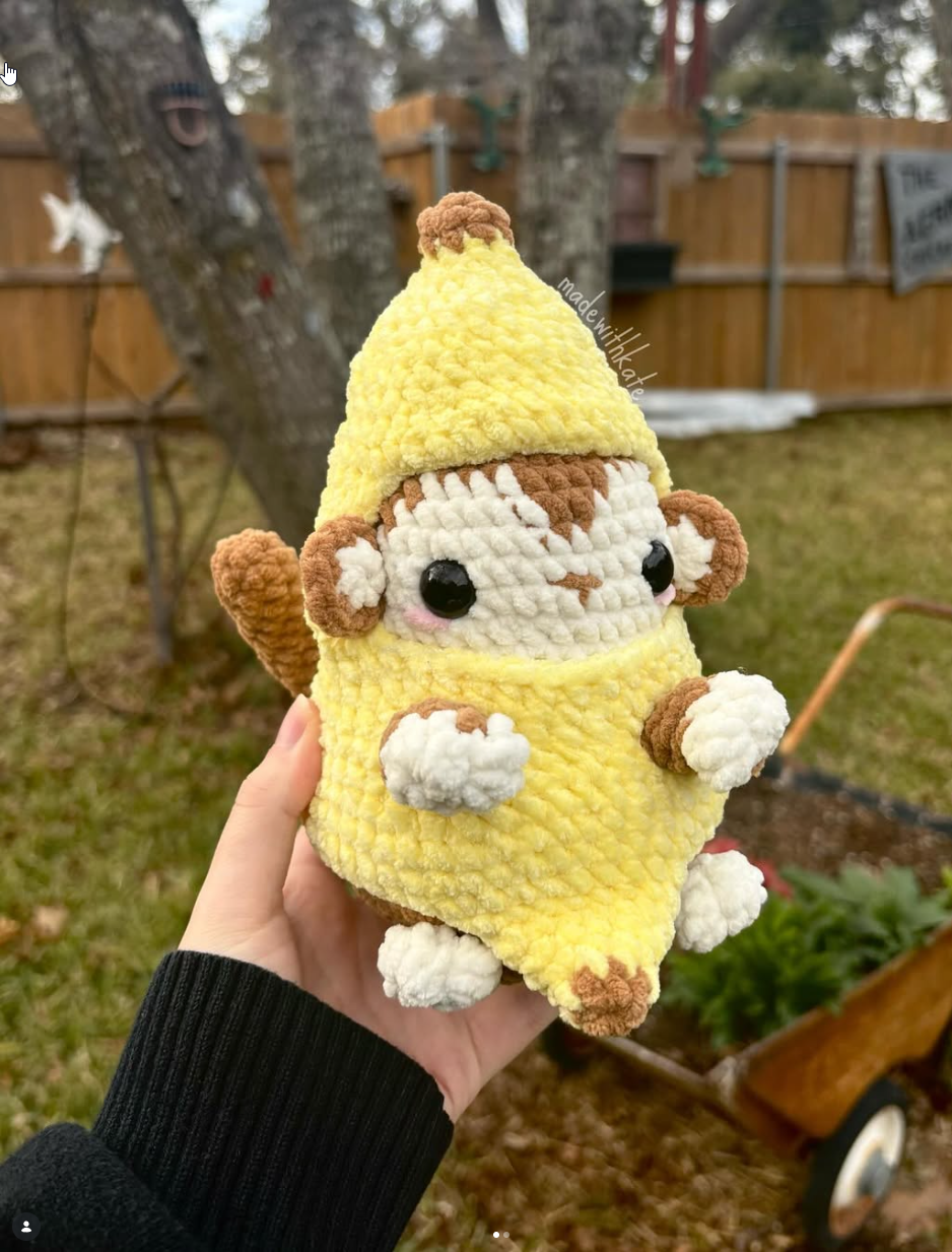 Banana Monkey Amigurumi